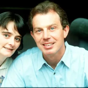 Tony Blair MP with wife Cherie Tony Blair MP with wife Cherie