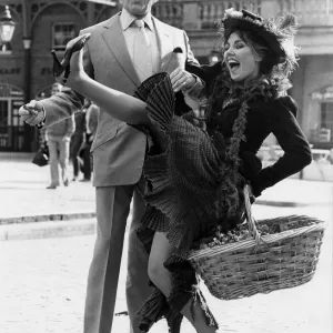 Tony Britton and Caroline Villiers at My Fair Lady photocall in Covent Garden