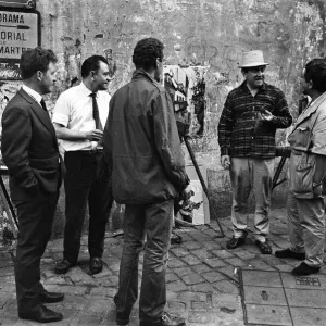 Tony Hancock filming The Rebel'in Paris. 11th September 1960