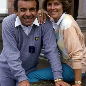Tony Jacklin with his wife Vivien Jacklin July 1986