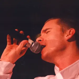 Tony Mortimer of pop group East 17 in concert at the Whitley Bay Ice Rink, June 27, 1995 Tony Mortimer of pop group East 17 in concert at the Whitley Bay Ice Rink, June 27, 1995