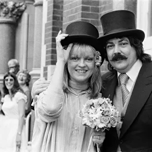 "Topper"of the Pops wedding. Annie Nightingale marries Tony Baker at Brighton