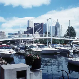 Toronto skyline as seen from York marina, Ontario, Canada Toronto skyline as seen from York marina, Ontario, Canada