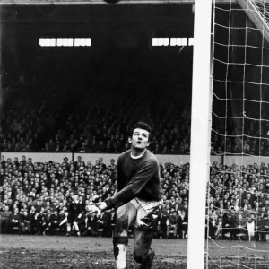 Tottenham 7 v Liverpool 2 Liverpool Goalkeeper Tommy Lawrence in action