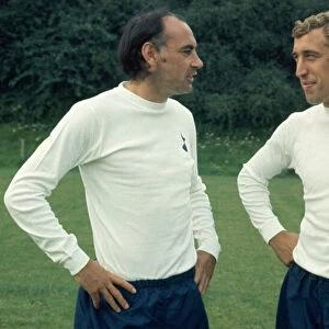 Tottenham Hostpur footballers Alan Gilzean (left) and Martin Chivers August 1970