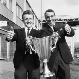 Tottenham Hotspur Manager and Team with European Cup Winners Cup Trophy Print