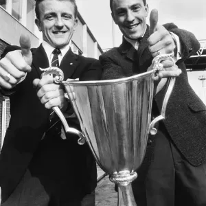 Tottenham Hotspur manager arriving home with the Spurs team Tottenham Hotspur manager arriving home with the Spurs team
