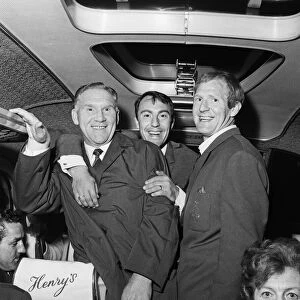 Tottenham Hotspur manager Bill Nicholson with Jimmy Greaves