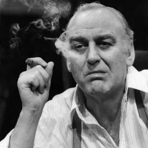 Tough Cigar Smoking John Thaw Print, Royal Exchange Theatre 1988