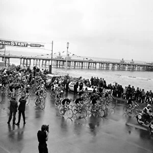 Tour of Britain cycle race, Blackpool, Lancashire. 7th June 1964