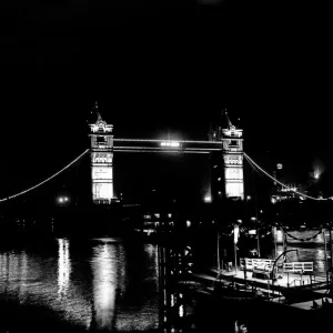 Tower Bridge, London, and The River Thames Picture taken at night Tower Bridge, London, and The River Thames Picture taken at night