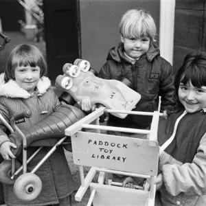 Early Visitors at Paddock Toy Library, 1986 Print