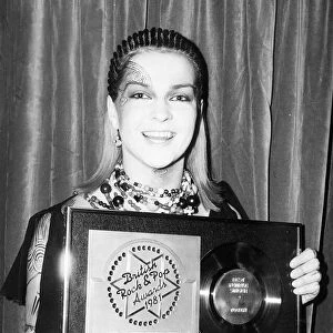 Toyah Wilcox best female singer of 1981 pictured February 1982 body painting face