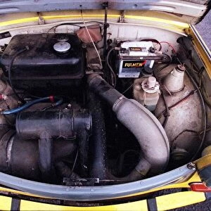 Trabant motor car East German December 1997 Road Record engine