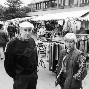 Two Traders at Greymare Lane Market Print, 8th June 1994 Two Traders at Greymare Lane Market Print, 8th June 1994