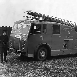 A traditional fire engine from the 1950s