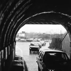 Traffic jams in Cow Lane, Reading. March 1979 Traffic jams in Cow Lane, Reading. March 1979