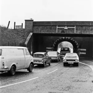 Traffic jams in Cow Lane, Reading. March 1979 Traffic jams in Cow Lane, Reading. March 1979