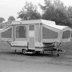 Trailer Tent Print, July 1984 Camping Feature