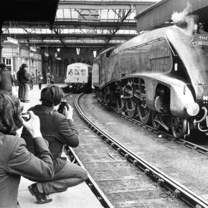 Newcastle Central Station 1972 Steam Locomotive Print Newcastle Central Station 1972 Steam Locomotive Print