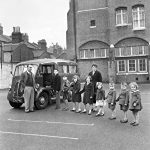 Transport: Early People Carrier: Mr. Barley seen here with the converted van he made into