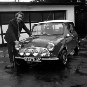 Transport Print: A 1969 Photograph of a Super Mini Car