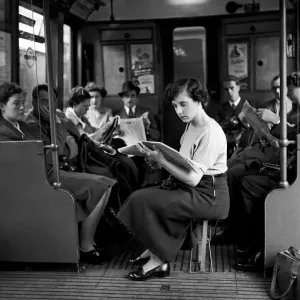 Underground Commute, July 1953, Print D3792-001