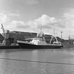 The trawler Cs Forester returning to St Andrews Dock after a day of sea trials in The trawler Cs Forester returning to St Andrews Dock after a day of sea trials in