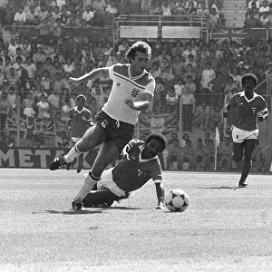 Trevor francis in action during England 1 Kuwait 0 1982 at World cup