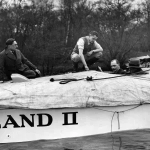 Print of Kaye Don in the Miss England II motor-boat Print of Kaye Don in the Miss England II motor-boat