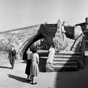 Trinity Bridge Print, Crowland, Lincolnshire, 2nd April 1953 Trinity Bridge Print, Crowland, Lincolnshire, 2nd April 1953
