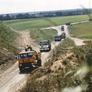 Trucks at the Packington Landfill Site in 1990 Trucks at the Packington Landfill Site in 1990