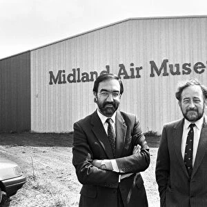 Trustee Chairman of the Midland air Museum John Berkely (left