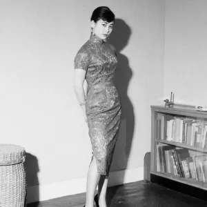 Tsai Chin at Home in Hampstead, London Print 1957 Tsai Chin at Home in Hampstead, London Print 1957