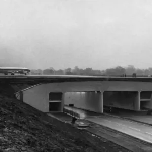 Manchester Airport Tunnel Underpass Print 1969 Manchester Airport Tunnel Underpass Print 1969