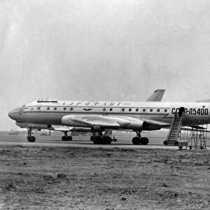 The Tupolev TU104 the first Russian built jet liner based on the Tu 16 bomber