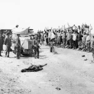 Turkish Surrender on the Euphrates River Print, March 1918 Turkish Surrender on the Euphrates River Print, March 1918