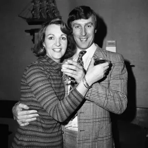 Print of Penelope Keith and Rodney Timpson at Heathrow Airport Print of Penelope Keith and Rodney Timpson at Heathrow Airport