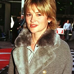 TV Presenter Anthea Turner arrives at Heathrow Airport from the United States