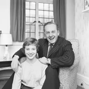 Hughie Green at Home with Daughter Linda, 1958 Print Hughie Green at Home with Daughter Linda, 1958 Print