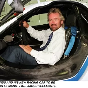 TV Presenter Noel Edmonds and his new racing car to be entered for the Le Mans 24 hour