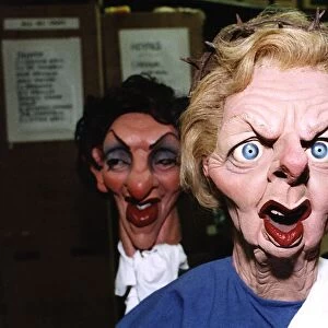 TV Progamme Spitting Image - puppet of Margaret Thatcher. 1992