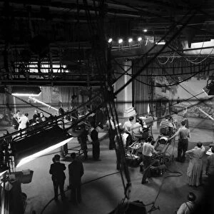 TV programme- "The Passing Show"being made at the BBC television studios in