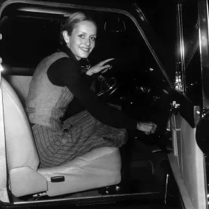 Twiggy Driving Mini Print 1968
