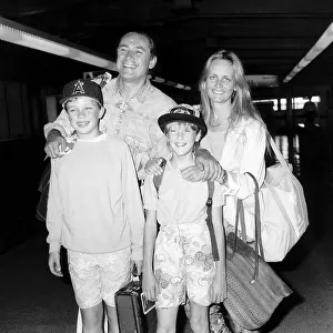 Twiggy model and actress with husband Leigh Lawson together with children Carly 11