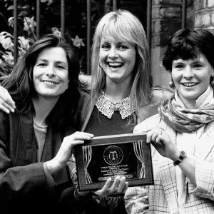 Twiggy Model Actress presenting award to London Theatres Directors Rose Fenton Twiggy Model Actress presenting award to London Theatres Directors Rose Fenton