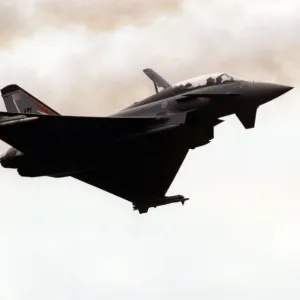 A twin seat version of the Eurofighter Typhoon aircraft A twin seat version of the Eurofighter Typhoon aircraft