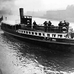 The Tyne commissioners Lauch Sir William Stephenson ship off on its journey along