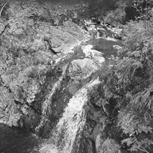 A typical "burn or stream in the Scottish Highlands