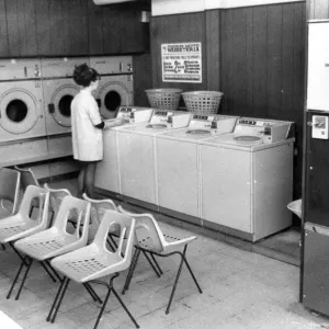 A Typical Laundry in February 1970: The Washeteria Print
